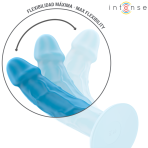 INTENSE - PHOEBE REALISTIC VIBRATOR 10 VIBRATIONS BLUE REMOTE CONTROL - imagine 5