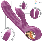 INTENSE - HALLE MULTIFUNCTION VIBRATOR WITH DOLPHIN STIMULATING TONGUE PURPLE - imagine 2