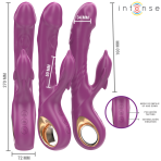 INTENSE - HALLE MULTIFUNCTION VIBRATOR WITH DOLPHIN STIMULATING TONGUE PURPLE - imagine 3