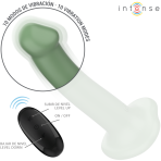INTENSE - BECCA VIBRATOR WITH SUCTION CUP 10 VIBRATIONS GREEN REMOTE CONTROL - imagine 4