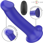 INTENSE - VICTORIA VIBRATOR WITH SUCTION CUP 10 VIBRATIONS DARK BLUE REMOTE CONTROL - imagine 2