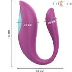 INTENSE - ANNIE U-SHAPED VIBRATOR AND STIMULATOR PURPLE REMOTE CONTROL - imagine 4