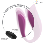INTENSE - ANNIE U-SHAPED VIBRATOR AND STIMULATOR PURPLE REMOTE CONTROL - imagine 5