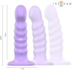 INTENSE - BRENDA VIBRATOR SIZE M SPIRAL DESIGN 10 VIBRATIONS PURPLE REMOTE CONTROL - imagine 3