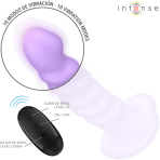 INTENSE - BRENDA VIBRATOR SIZE M SPIRAL DESIGN 10 VIBRATIONS PURPLE REMOTE CONTROL - imagine 4
