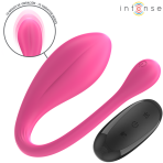 INTENSE - JANICE U VIBRATOR DOUBLE STIMULATION 10 VIBRATIONS PINK REMOTE CONTROL - imagine 2