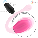 INTENSE - JANICE U VIBRATOR DOUBLE STIMULATION 10 VIBRATIONS PINK REMOTE CONTROL - imagine 4