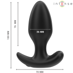 INTENSE - JOEY ANAL PLUG 10 VIBRATIONS BLACK REMOTE CONTROL - imagine 3
