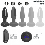 ADDICTED TOYS - ANAL PLUG WITH VIBRATING TONGUE AND REMOTE CONTROL - imagine 4