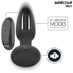 ADDICTED TOYS - ANAL PLUG WITH VIBRATING TONGUE AND REMOTE CONTROL - imagine 5