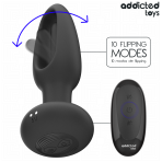ADDICTED TOYS - ANAL PLUG WITH VIBRATING TONGUE AND REMOTE CONTROL - imagine 2