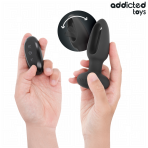 ADDICTED TOYS - ANAL PLUG WITH VIBRATING TONGUE AND REMOTE CONTROL - imagine 3