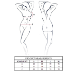 PASSION - RESILQUE BRA + THONG SET WHITE S/M - imagine 4