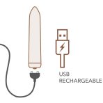 ROCKS-OFF - RECHARGEABLE VIBRATING BULLET GOLDEN ROSE - imagine 5