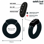 ADDICTED TOYS - HEATING EFFECT VIBRATING COCK RING REMOTE CONTROL - imagine 5