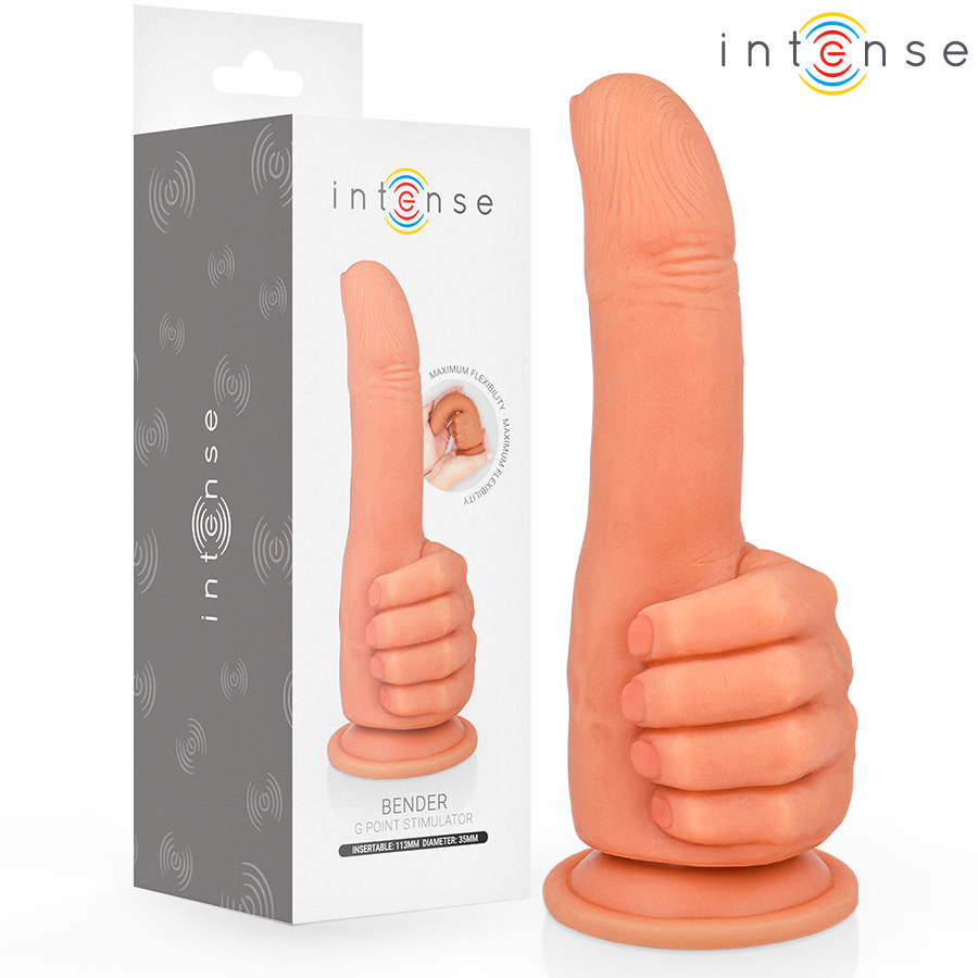 img_216354_9a1e359a5ae26e4111f365979ff519c9_1.png INTENSE - BENDER G-SPOT STIMULATOR FLEXIBLE HAND 11.3 CM - imagine 1