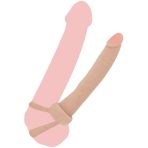 GET REAL - DOUBLE TROUBLE SILICONE ANAL PENETRATOR 16 CM - imagine 2