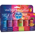 SKINS - VITAL  FRUITY LUBES KIT LUBRICANTS 6 x 12 ML