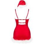 LIVCO CORSETTI FASHION - AGETHE LC 90607 CHEMISE + THONG + CHRISTMAS HAT L/XL - imagine 5