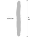 GET REAL - DOUBLE-ENDED SILICONE DILDO CARAMEL 35 CM - imagine 3