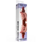 GET REAL - DOUBLE-ENDED SILICONE DILDO CARAMEL 35 CM - imagine 4
