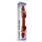 GET REAL - DOUBLE-ENDED SILICONE DILDO CARAMEL 46 CM - imagine 4