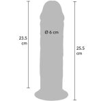 GET REAL - DELUXE THICK DOUBLE-DENSITY TPE DONG 25.5 CM - imagine 4