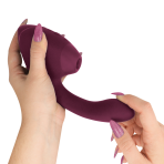 WOMANIZER - DUO NEXT DUAL CLITORAL  G-SPOT STIMULATOR DUSKY PINK - imagine 4