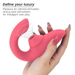 WOMANIZER - BLEND RABBIT VIBRATOR STIMULATOR VIBRANT ROSE - imagine 3