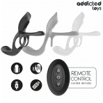 ADDICTED TOYS - DOUBLE PENIS RING WITH CLITORAL STIMULATOR - imagine 3