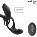 ADDICTED TOYS - DOUBLE PENIS RING WITH CLITORAL STIMULATOR - imagine 5