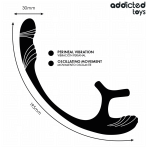 ADDICTED TOYS - ANAL PLUG WITH VIBRATION AND 360 WAVING AND TESTICLE STIMULATOR - imagine 4