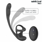 ADDICTED TOYS - ANAL PLUG WITH VIBRATION AND 360 WAVING AND TESTICLE STIMULATOR - imagine 5