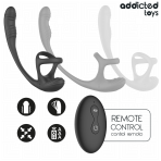 ADDICTED TOYS - ANAL PLUG WITH VIBRATION AND 360 WAVING AND TESTICLE STIMULATOR - imagine 3
