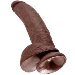 KING COCK - 9 DILDO BROWN WITH BALLS 22.9 CM - imagine 5