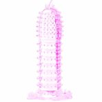 BAILE - PENIS SHEATH WITH PINK STIMULATING POINTS 14 CM - imagine 5