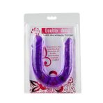 BAILE - DOUBLE DILDO IN LILAC FLEXIBLE JELLY - imagine 5