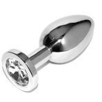 METAL HARD - ANAL PLUG DIAMOND TRANSPARENT SMALL 5.71CM - imagine 2