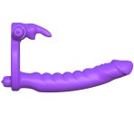 FANTASY C-RINGZ - SILICONE DOUBLE VIBRATOR RABBIT - imagine 2