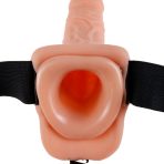 FETISH FANTASY SERIES - SERIES 7 HOLLOW STRAP-ON WITH BALLS 17.8CM FLESH - imagine 5