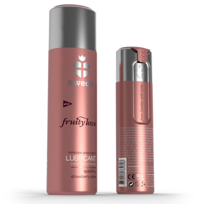 img_44799_234f2790372e441b31f14d6157662f4b_1.jpg SWEDE - FRUITY LOVE LUBRICANT SPARKLING STRAWBERRY WINE 50 ML - imagine 1
