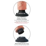KING COCK - 17.78 CM VIBRATING COCK FLESH - imagine 4