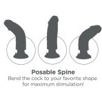 KING COCK - 20.32 CM VIBRATING COCK FLESH - imagine 2