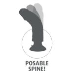 KING COCK - 20.32 CM VIBRATING COCK FLESH - imagine 3