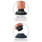 KING COCK - 25.5 CM VIBRATING COCK WITH BALLS FLESH - imagine 2