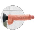KING COCK - 25.5 CM VIBRATING COCK WITH BALLS FLESH - imagine 4