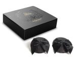BIJOUX - BURLESQUE SHINY NIPPLE COVERS WITH BOW - imagine 5