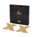 BIJOUX - INDISCRETS FLASH CROSS GOLD NIPPLE COVERS - imagine 2