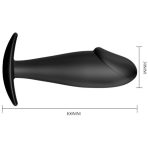 PRETTY LOVE - ANAL PLUG SILICONE PENIS FORM BLACK - imagine 5