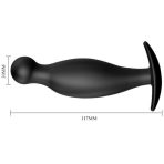 PRETTY LOVE - SILICONE ANAL PLUG 11.7 CM BLACK - imagine 4